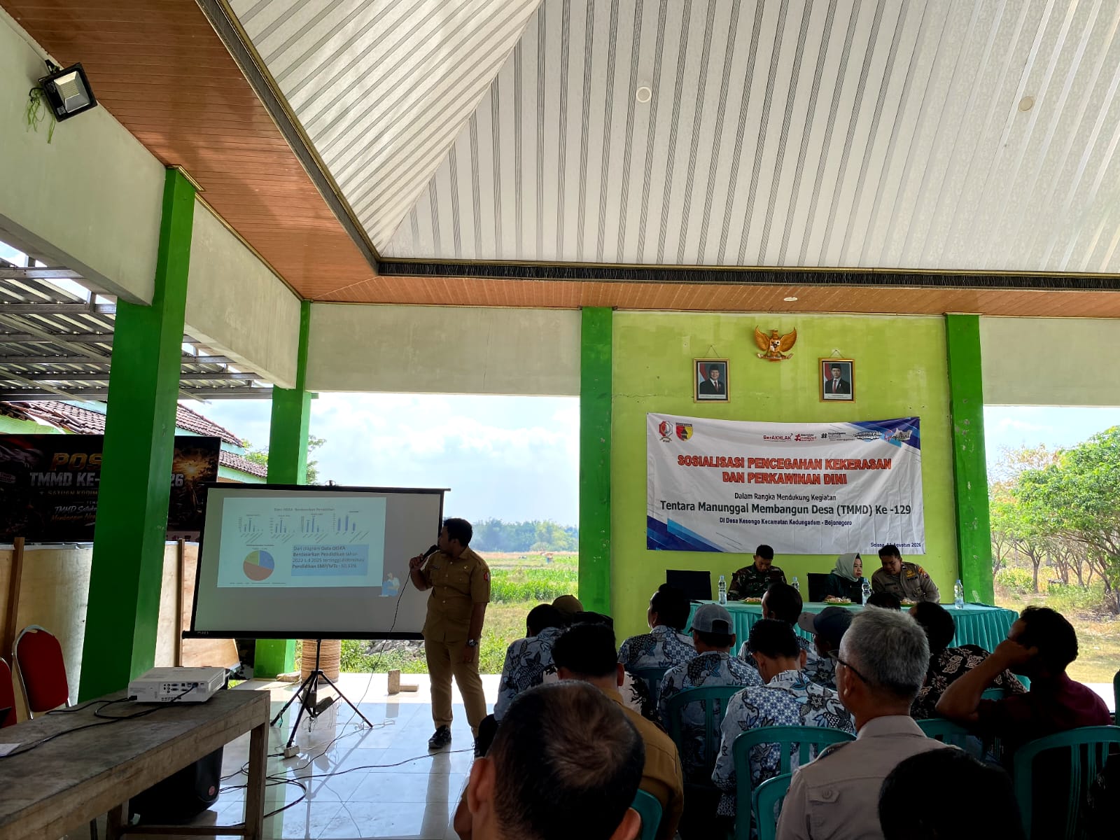 Day 14 Partisipasi dalam kegiatan TMMD sosialisasi pencegahan kekerasan dan perkawinan dini